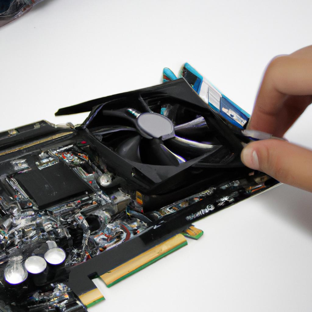 Person installing graphics card tutorial
